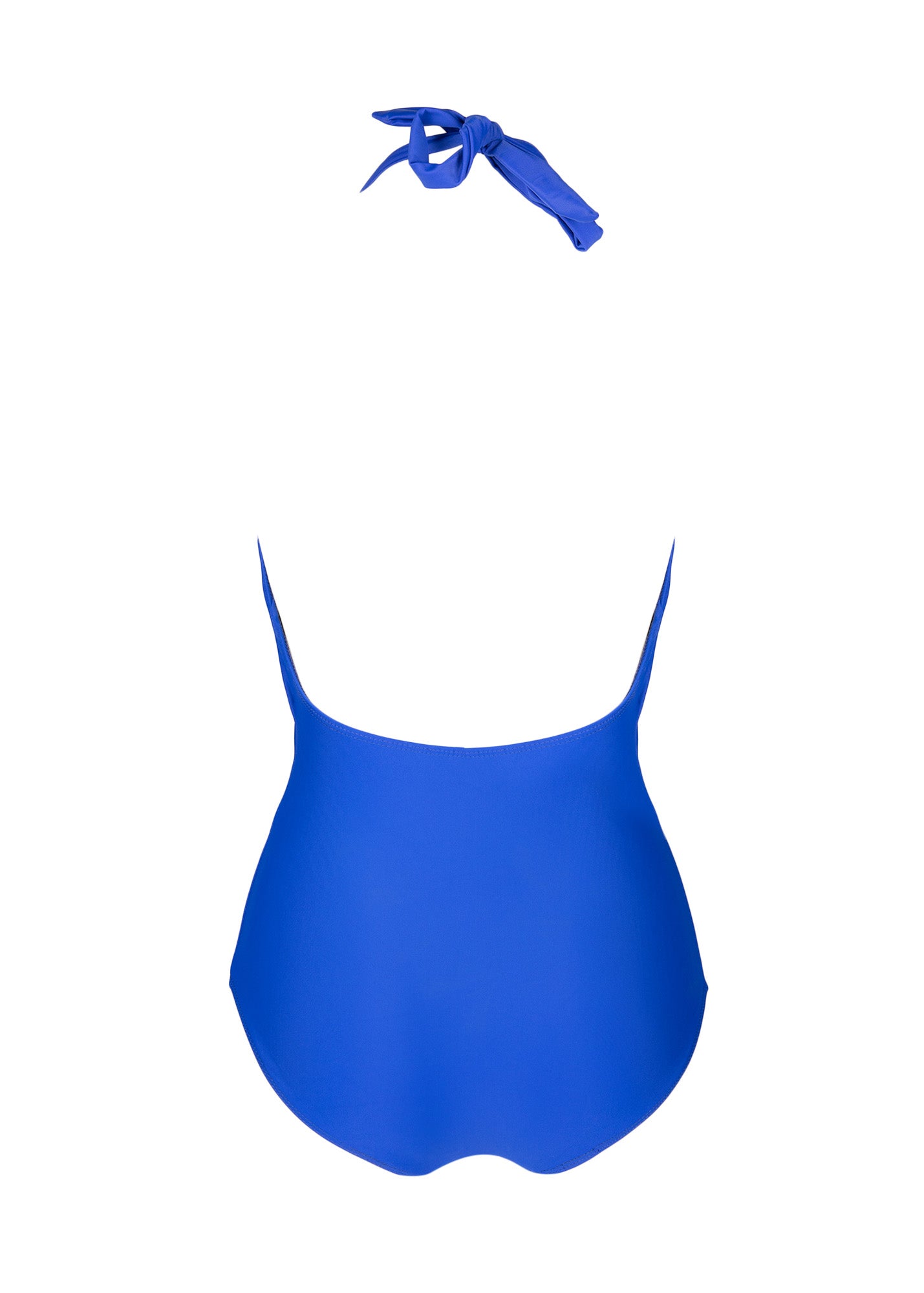 one-piece v-neck swimsuit in cobalt